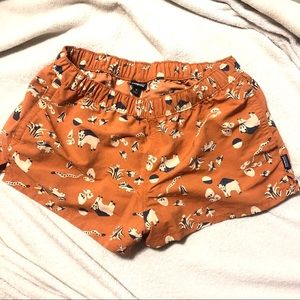 Patagonia baggies in RARE desert animals print